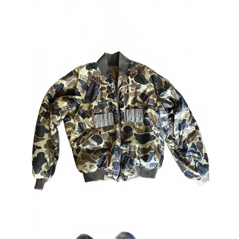 Columbia 2-in-1 Hunting Jacket Mens M Duck Zip-In Liner Game Bag Ammo Loops OMNI - Picture 7 of 15